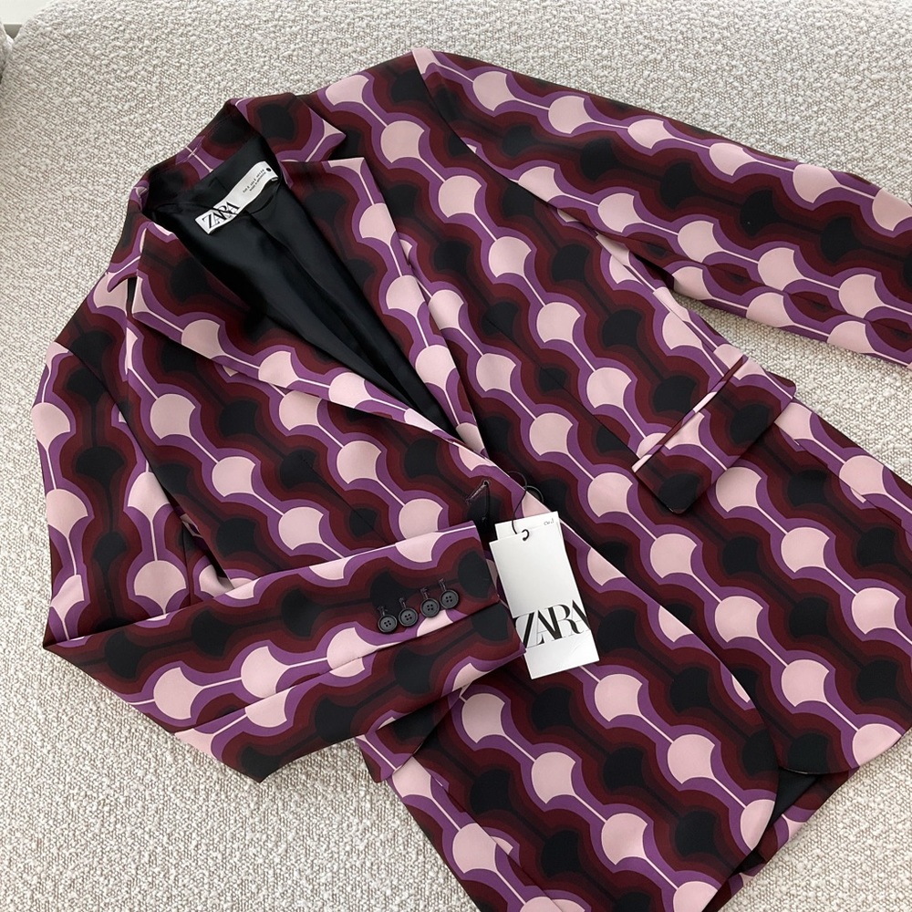 Zara Graphic blazer